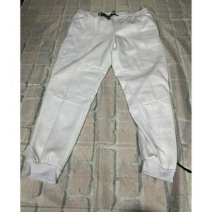 NBNGEAR Tech Wear White Jogger Sweatpants XXL Athletic Casual